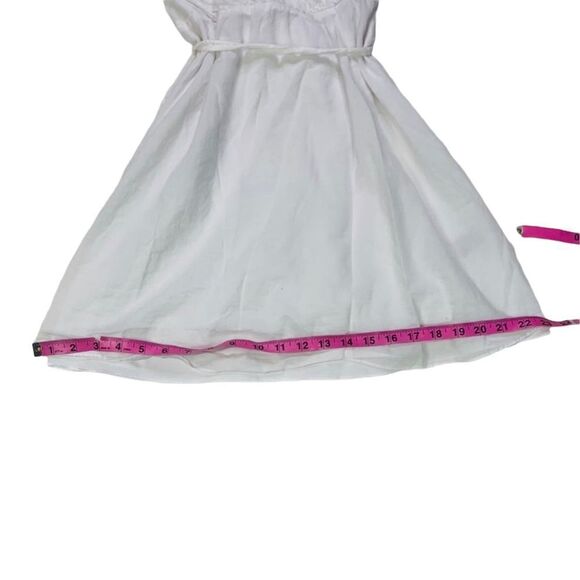 Express White Strapless Tie-Waist Dress - Size 8 - Picture 13 of 15